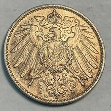 1914F Germany 1 Mark Original Unc. + Beauty KM 14 CHN
