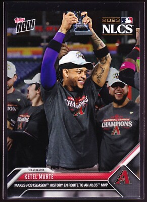 KETEL MARTE Arizona Diamondbacks NLCS MVP v Phillies 2023 Topps Now 1042 SP Base