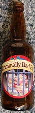 Criminally Bad Elf Barleywine-Style Ale Empty Beer Bottle 1 pt 0.9 fluid ounces