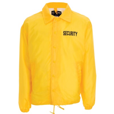 GALLS Law Pro WINDBREAKER ''SECURITY'' BACK AND CHEST YELLOW JACKET SIZE 5XLARGE