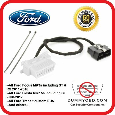 Ford Transit Custom ..-2017 DUMMY OBD PORT Diebstahlsicherung OBD2 GUARD / BLOCK