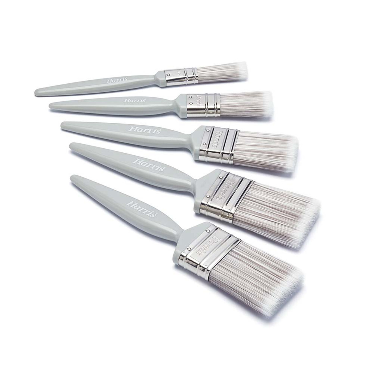 Harris Essential Wall & Ceiling Paintbrush - 5 Pack 12/25/38/2x50mm (0.5''/1''/1