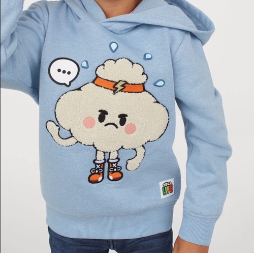Toca Life H M Youth Graphic Sweater Hoodie Boys Sz 1 5 2 Light Blue Shirt Nwt Ebay