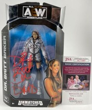 AEW Dr Britt Baker Signed All Elite Wrestling Unmatched Figure Autograph JSA COA