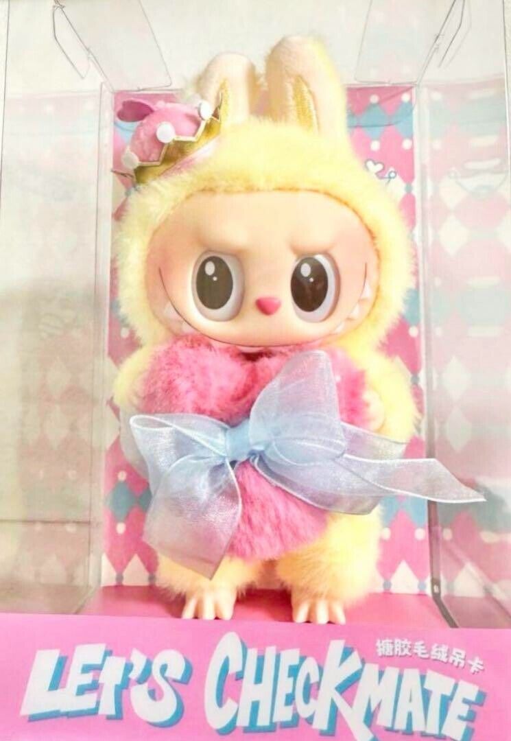 POP MART THE MONSTERS Let's Checkmate Plush Toy LABUBU POP MART THE MONSTERS Let's Checkmate Plush Toy LABUBU