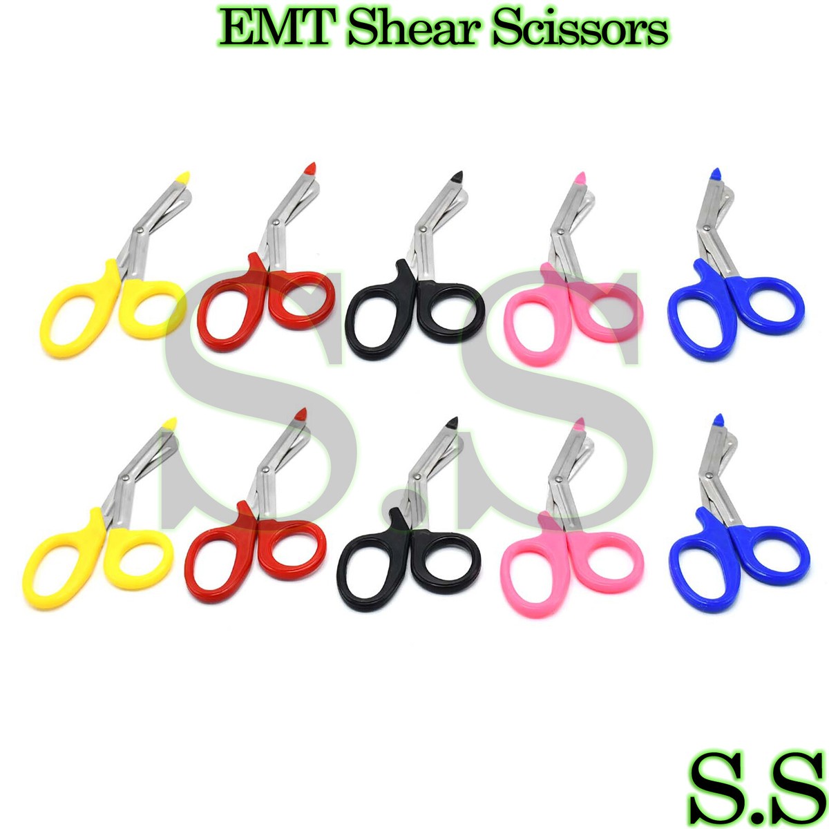 20 Pcs EMT Shear Scissors Bandage Paramedic EMS 5.50 W/ Plastic Probe