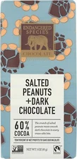Endangered Species Dark Chocolate With Salted Peanuts Bar 3 Oz Pack Of 4
