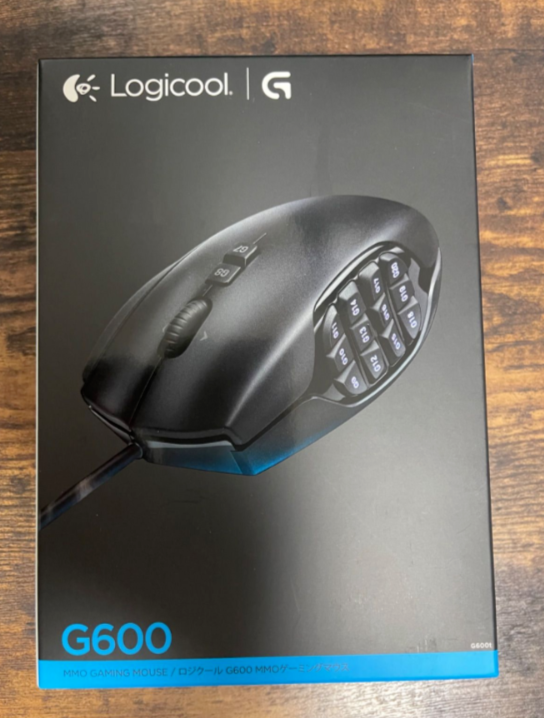 Logitech G600 MMO Gaming Mouse with 20 Buttons and G Key Thumb Feature in Box