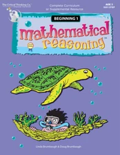 Mathematical Reasoning Beginning 1 Early Learning Reasoning Workbook for PreK 