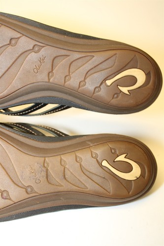 OluKai U'i Womens Size 7 37 Leather Two-Strap Flip Flop Sandals Shoes 20245-4040 - Picture 21 of 24