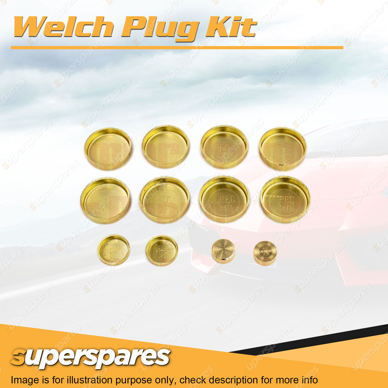 Welch Welsh Plug Kit for Ford Fairlane Fairmont Falcon BA BF FG X ...