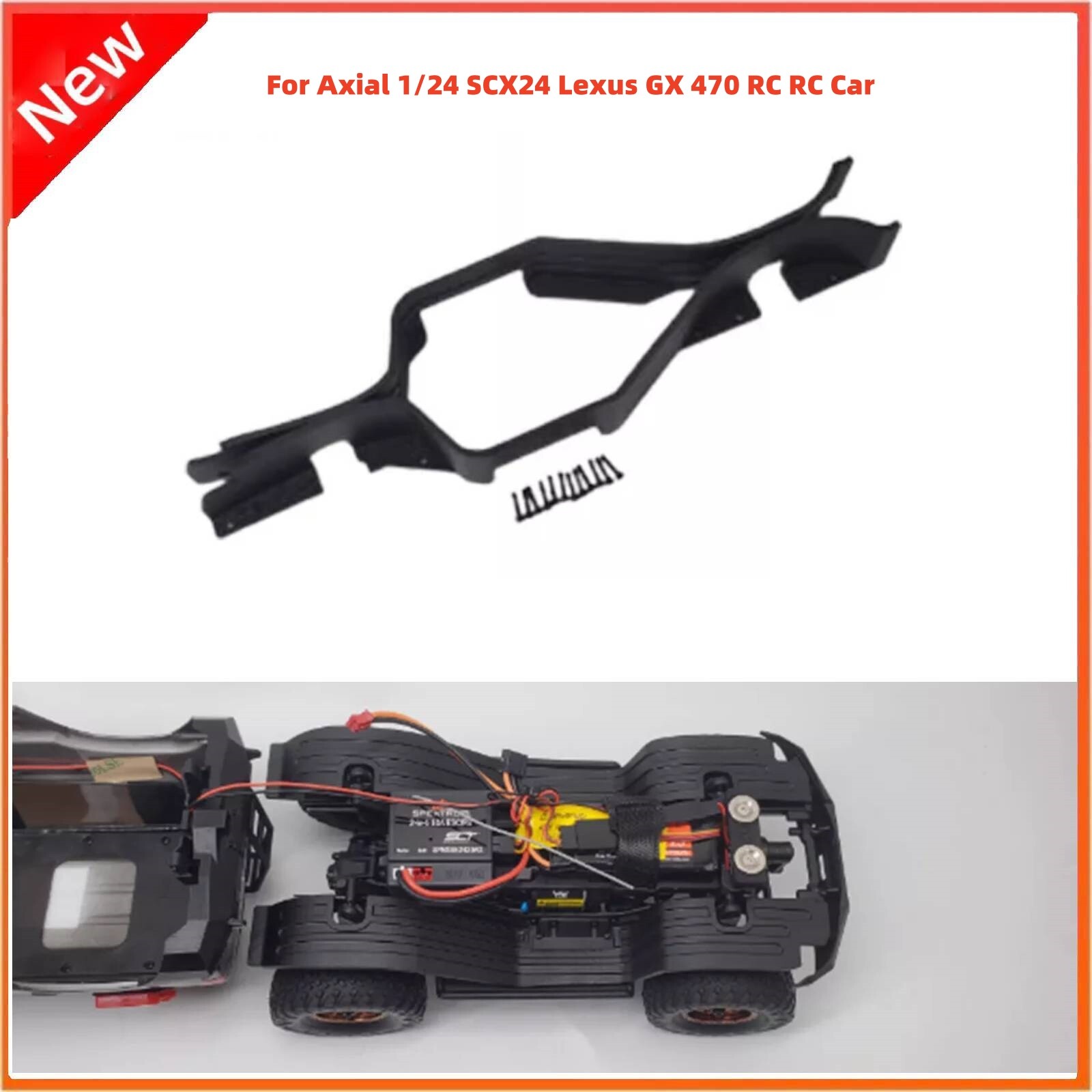 Mud Flaps Fender Guard Plate For Axial 1/24 SCX24 Lexus GX 470 RC RC Car Inner-image