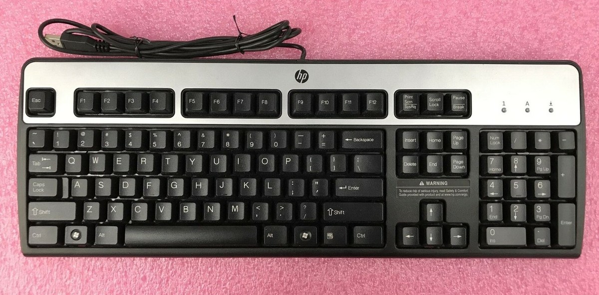 HP KU-0316 USB Wired 104-Key Layout Keyboard 434821002 (Lot