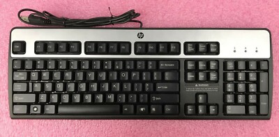 HP KU-0316 USB Wired 104-Key Layout Keyboard 434821002 (Lot