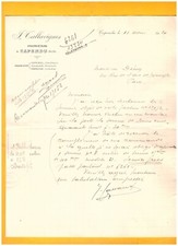 CAPENDU / VILLALIER / FABREZAN (11) VINS "J. TALLAVIGNES Propriétaire" en 1920