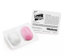 Hearing Aid Ear Canal Impression Material Westone Silicone Singles 2 Pack USA