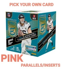 2023 Elite NFL Cards Complete Your Set Pink Parallels & Inserts 