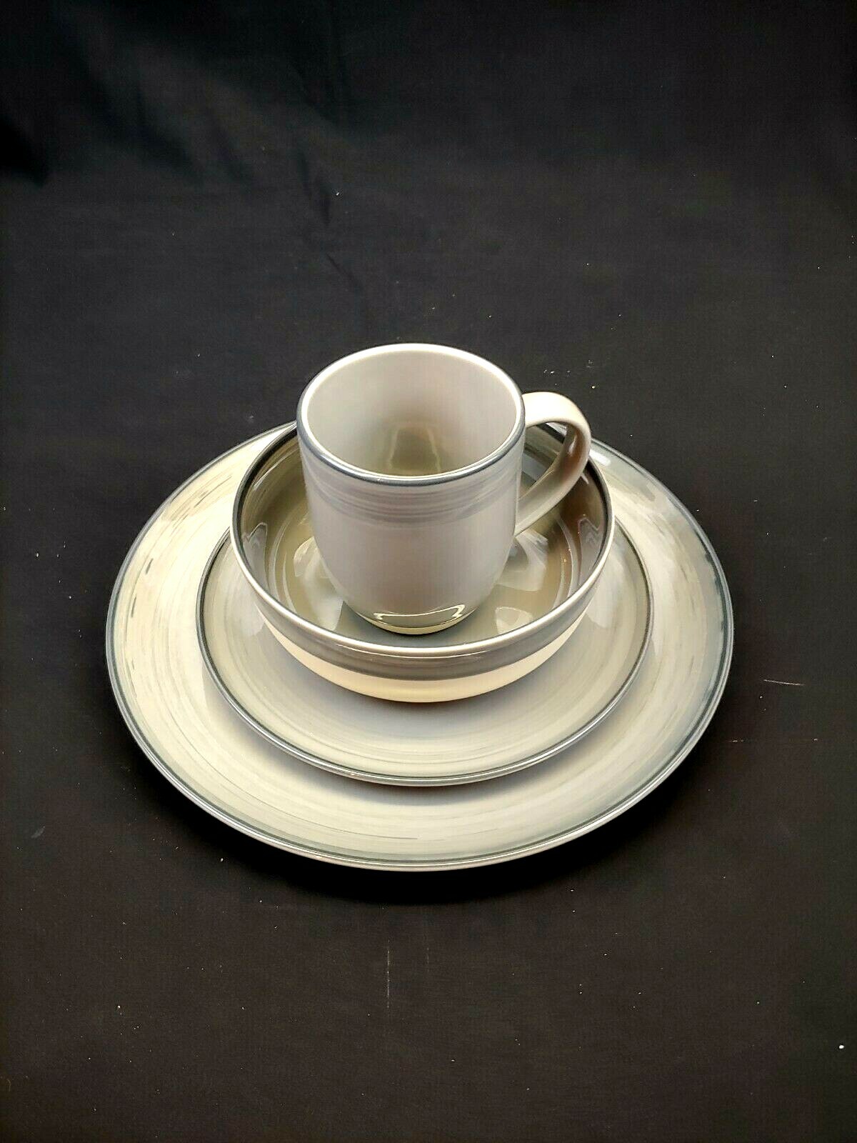 Royal Doulton China Ed by Ellen DeGeneres, 4 pc Setting, Brushed Grazed