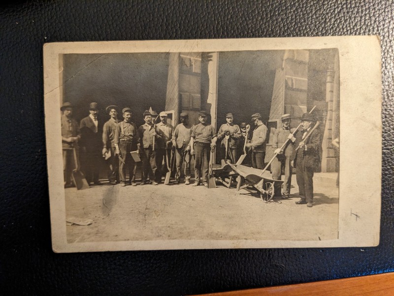 VINTAGE INDIANAPOLIS INDIANA  FIREMEN  RPPC  FIRE DEPARTMENT