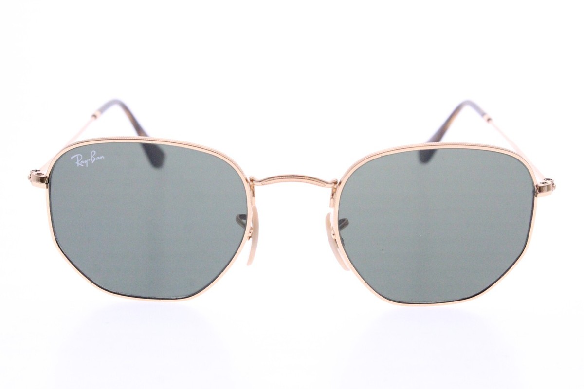 Ray-Ban Hexagonal Flat Lenses RB3548N 001 51-21-145 mm Gold