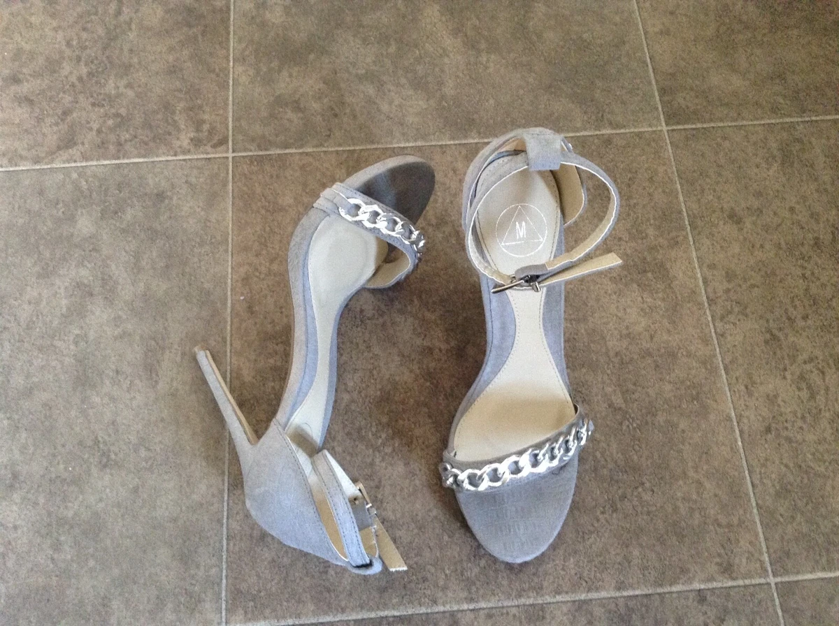 Silver gray shop sandals