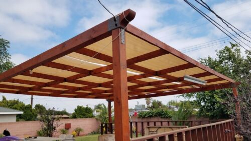Paño de sombra 200GSM 90 % UV bloque corte crudo HDPE malla rollo toldo cubierta de sombra - Imagen 3 de 7