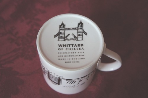 TAZA TEMÁTICA WHITTARD OF CHELSEA BONE CHINA LONDRES - Imagen 4 de 4