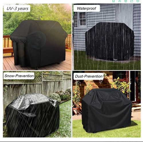 Heavy Duty BBQ Cover Waterproof Barbecue Grill Protector Outdoor 190x117x71cm UK - Picture 13 of 16