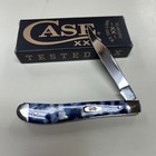 CASE XX #50726 BLUE CRACKLE SMOOTH SLIMLINE TRAPPER SS  — photo 2