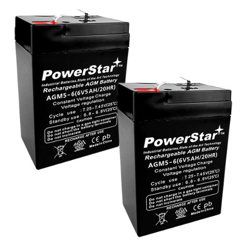 6 Volt 6v 4.5ah Rechargeable Deer Game Feeder Battery 2 Pack