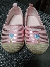 Adorable Nautica Sz 5 Cabana Beach Girls Mocasens Shoes Natural Fibers NWT