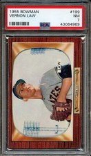 BB - 1955 Bowman - #199 - Vernon Law - PSA 7 - NM