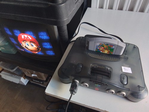 Console Nintendo 64 Couleur Noir Transparent !!! - Imagen 2 de 11