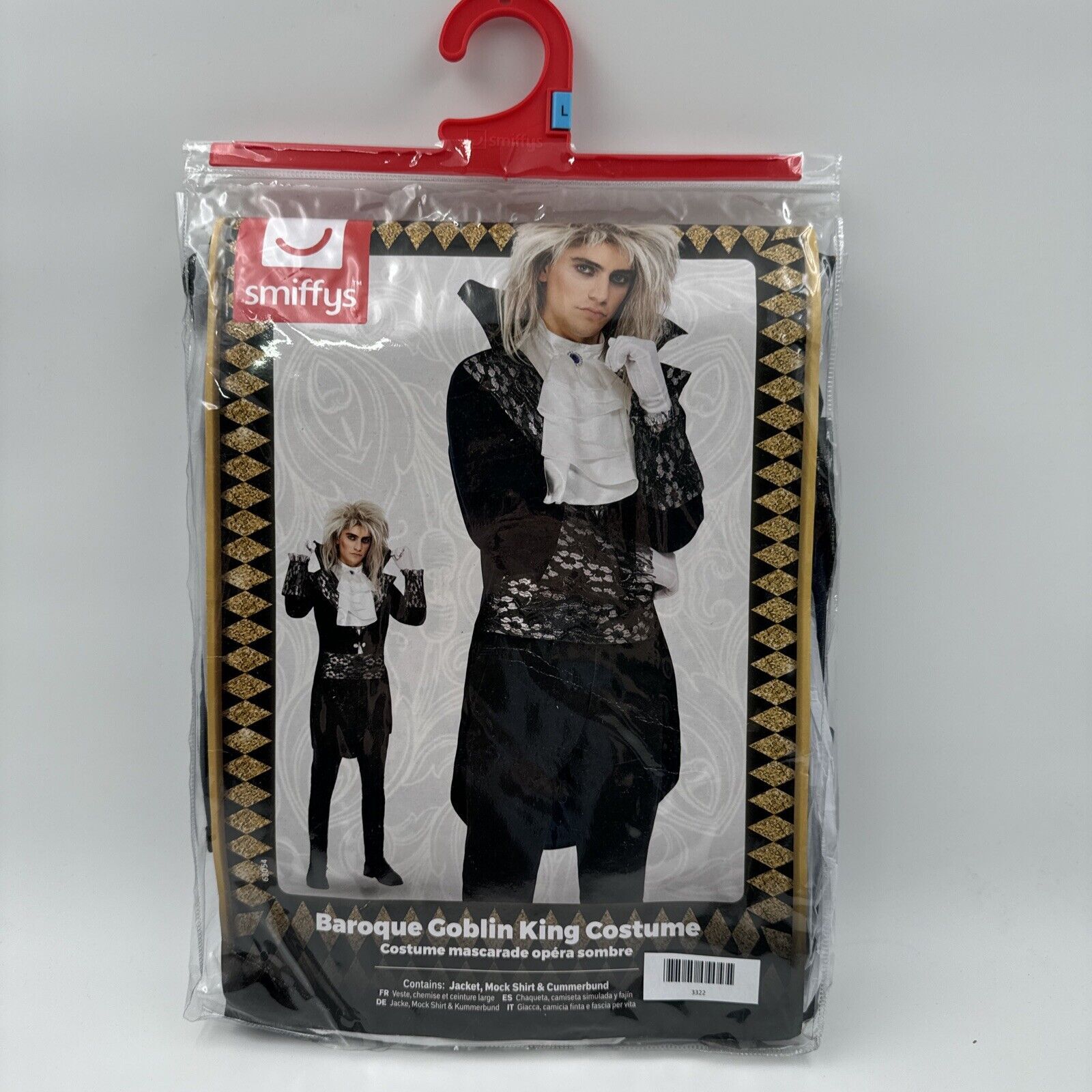 Smiffys Herren Smiffys Barock Kobold König Gr. L Kostüm Barock Fasching Fasnacht