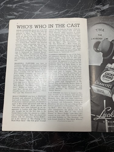 Lady Precious Stream Helen Chandler Bramwell Fletcher 1936 Broadway Playbill - Imagen 8 de 12