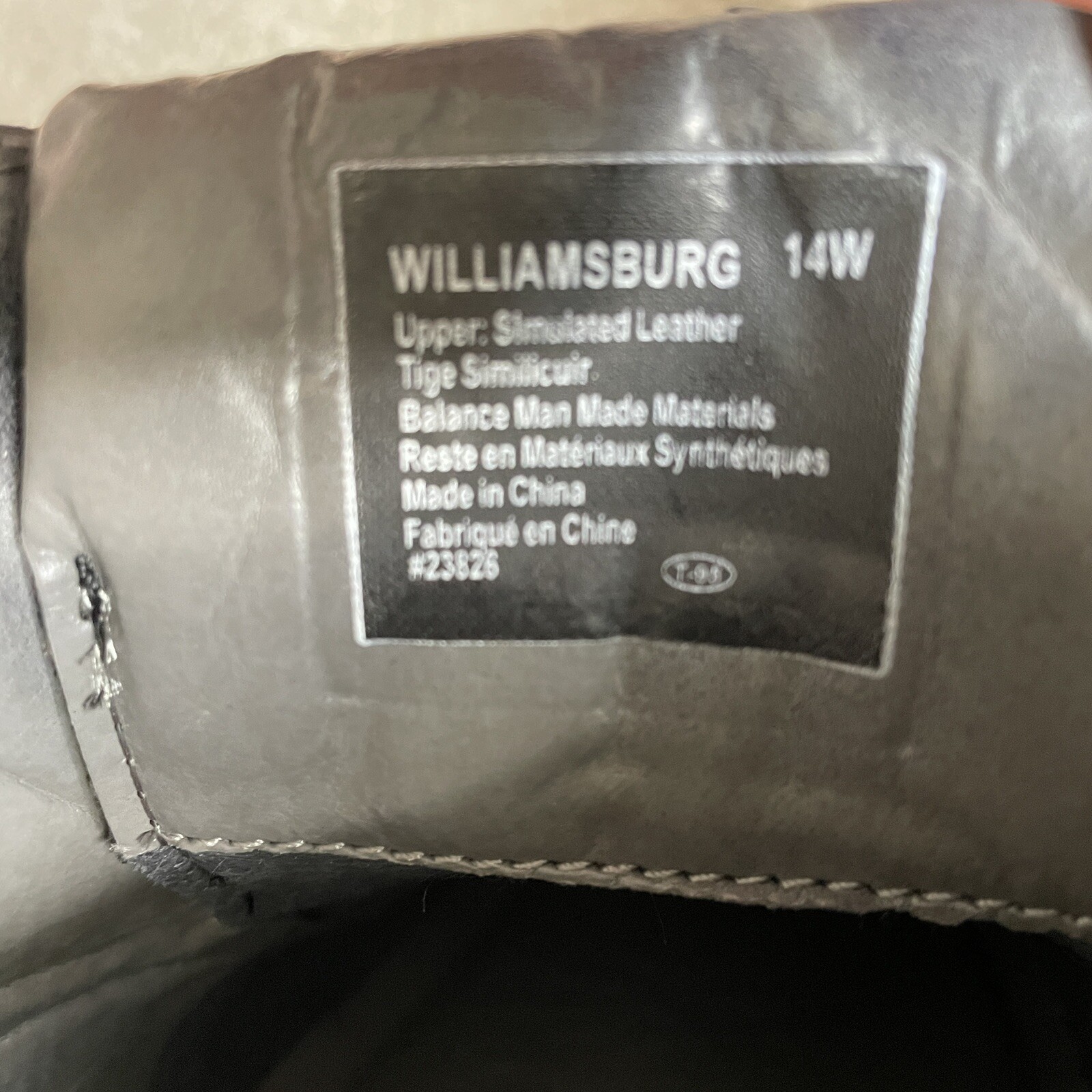 SAOLA Scarpe eleganti uomo cervi taglia 14W nere Williamsburg 902 collezione Oxford nuove