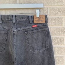Vtg 80s/90s Black Wrangler Jeans 33/29.5 Made in U.S.A 33 Waist Denim Wranglers