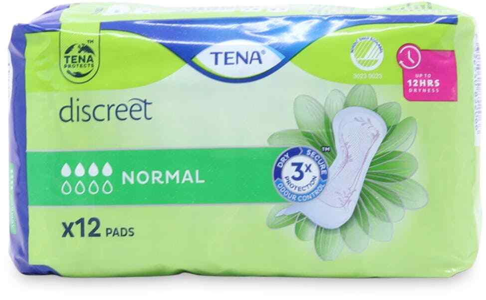12 x TENA Lady Discreet Normal Bladder Weakness Incontinence Pads | 1 Pack of 12 - Image 4