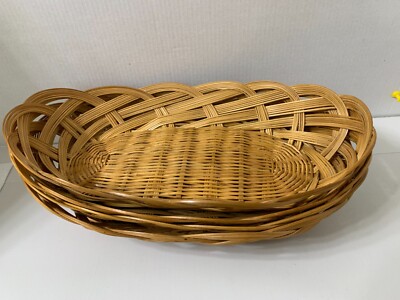 Oval Natural Woven Basket Bred Basket  