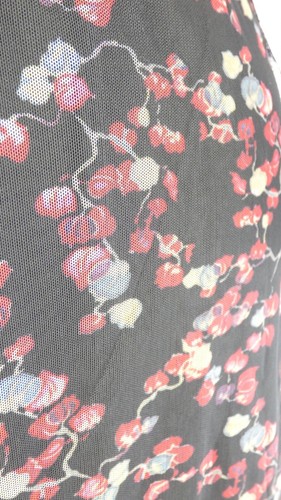 Mesh Dress Black Floral Shift Victoria Freebird Sheer Sleeve Midi Size S BNWT - Picture 9 of 15