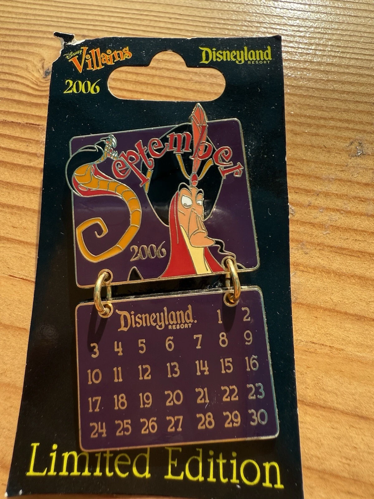 Jafar Calendar September Disney Pin 2006 Villains