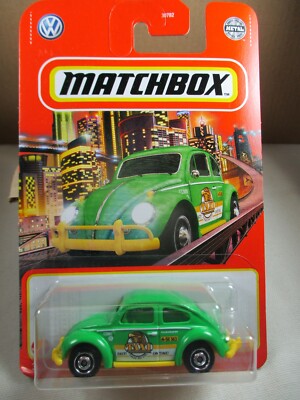 Matchbox 1:64 2021 - '62 Volkswagen Beetle Taxi  Green 97/100 New on Card