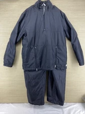 Nike Womens Sz Large 12-14 two piece Black Ski Suit SnowSuit Light Weight