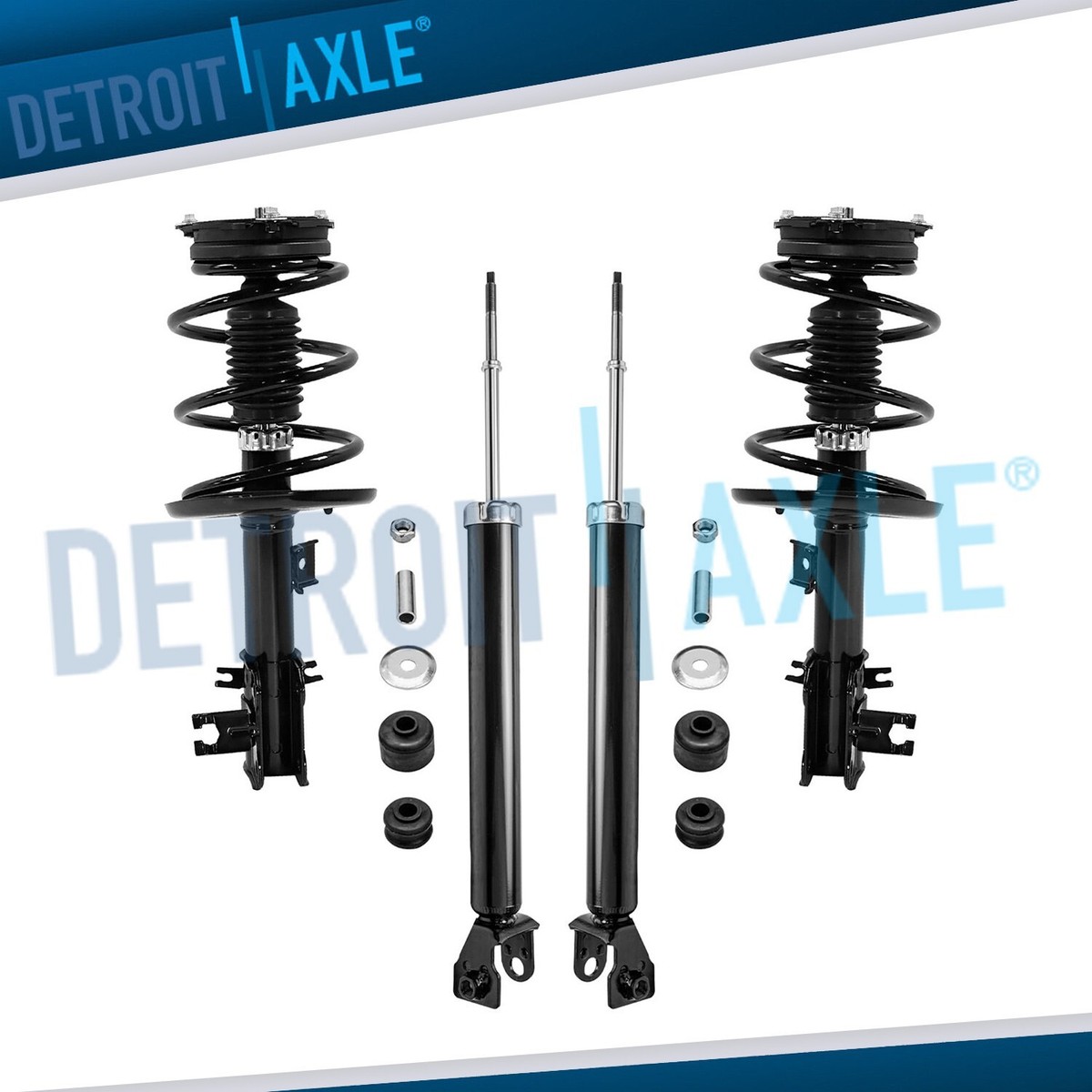 Front and Rear Strut and Shock Absorber Kit - 4 Piece - Compatible with 2013 - 2017 Nissan Altima FWD Sedan 2.5L 4-Cylinder 2014 2015 2016