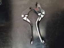 SAVAGE BRAKE AND CLUTCH LEVERS PAIR BLACK-SILVER
