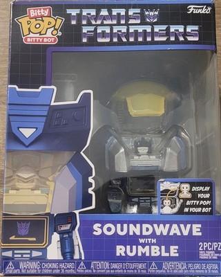FUNKO Bitty POP! Bots Soundwave With Rumble Transformers Vinyl Figure 