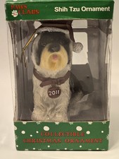 Paws Claus Shih Tzu 2011 Ornament New Resin
