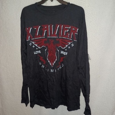 AXR Xzavier Loyal Order Long Sleeves Shirt Mens L Black Graphic
