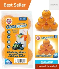Odor Busterz Balls for Long Lasting Freshness, 6 Pack - Deodorizer, Carpet Fr...