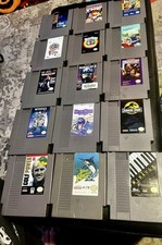 🔥 MASSIVE 15 Game Nintendo NES Lot 🔥RoboCop Willow Beetlejuice Jurassic Park